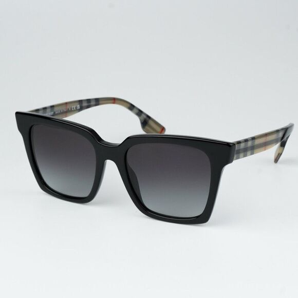 NEW Burberry BE4335 39298G Black Grey Square Women Sunglasses BE 4335 main image 4